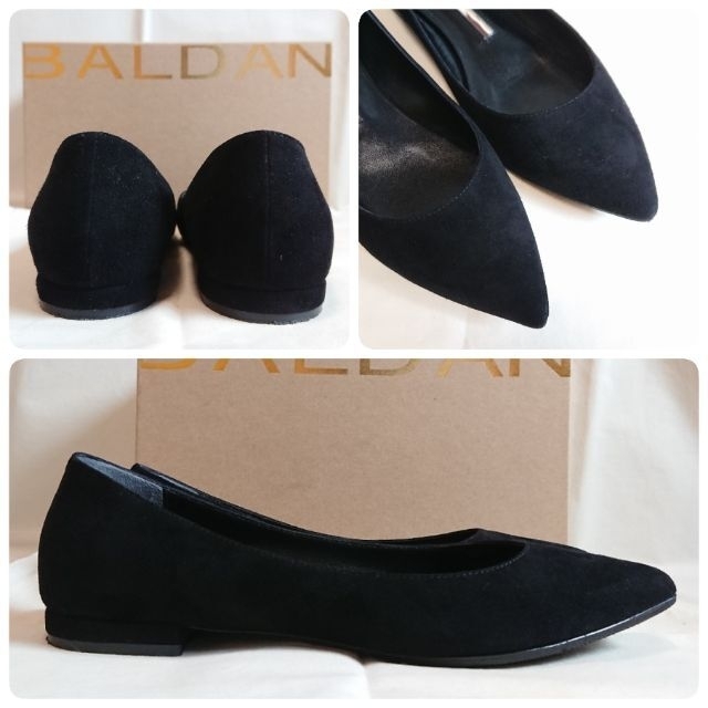 47300円+裏張り済 BALDAN フラット パンプス ブラック 36 47300円+裏張り済 BALDAN フラット パンプス ブラック 36