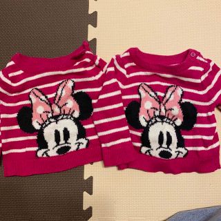 ベビーギャップ(babyGAP)のGAP  Disney コラボ　セーター　2枚セット　ミニー(ニット/セーター)