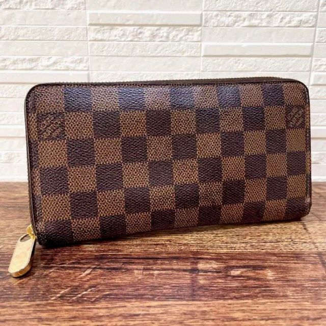 LOUIS VUITTON - ルイヴィトン ダミエ レザー ジッピーウォレット 長財布 ゴールド金具の通販 by ソレイユ｜ルイヴィトンならラクマ