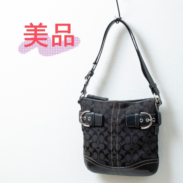 【美品】COACH(コーチ)シグネチャー 2way ショルダーバッグ！