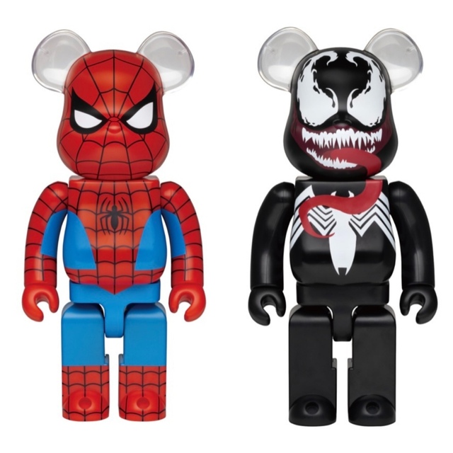 SP賞&L@ST賞 BE@RBRICK 400% (スパイダーマン&ヴェノム) - アメコミ