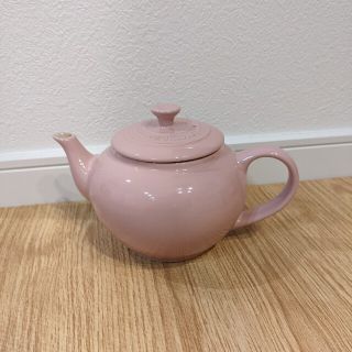 ルクルーゼ(LE CREUSET)の【未使用】ルクルーゼ　ティーポット　ピンク　急須(食器)