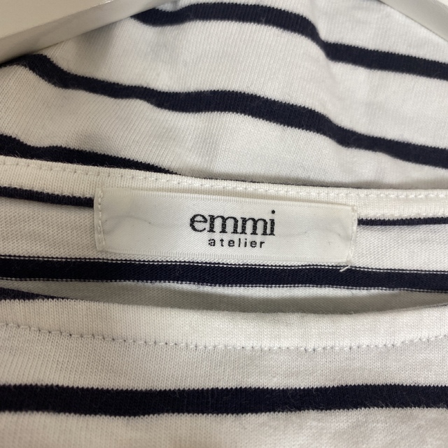 emmi atelier(エミアトリエ)のemmi atelier ボーダーカットソー 長袖 レディースのトップス(カットソー(長袖/七分))の商品写真