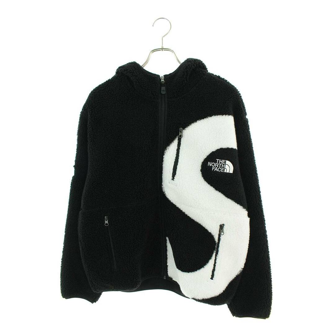 シュプリーム ×ノースフェイス THE NORTH FACE  20AW  S Logo Hooded Fleece Jacket Sロゴフーデッドフリースジャケットブルゾン メンズ L