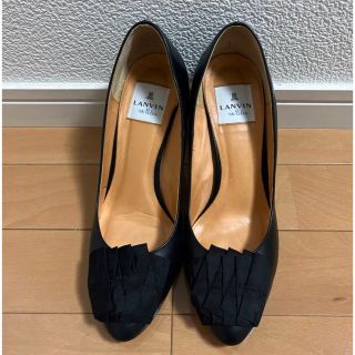 ランバンオンブルー(LANVIN en Bleu)の【極美品】ランバン LANVIN パンプス 24cm(ハイヒール/パンプス)