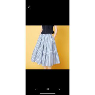 フォクシー(FOXEY) ひざ丈スカート(ストライプ)の通販 8点