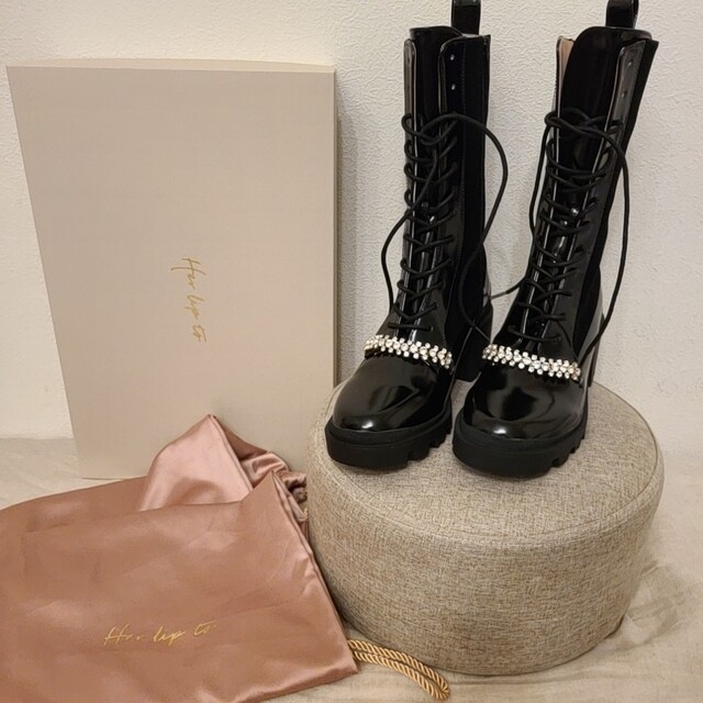 Her lip to - HLT Crystal Lace-Up Ankle Boots 36の+spbgp44.ru