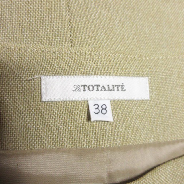 La TOTALITE(ラトータリテ)のラ トータリテ スカート タイト ひざ丈 ジップ 38 ベージュ レディースのスカート(ひざ丈スカート)の商品写真