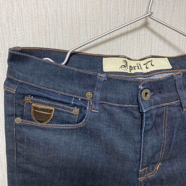 April77(エイプリルセブンティセブン)のApril 77 インディゴデニム メンズのパンツ(デニム/ジーンズ)の商品写真