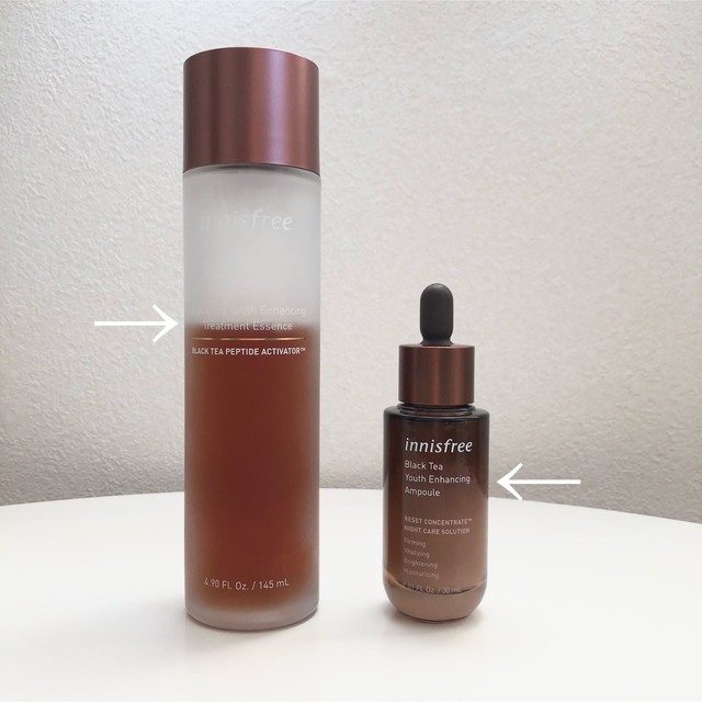 Innisfree - イニスフリー ブラックティー 化粧水+美容液 2本セットの