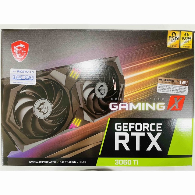 グラフィックカードGeForce RTX 3060 Ti GAMING X 8G LHR