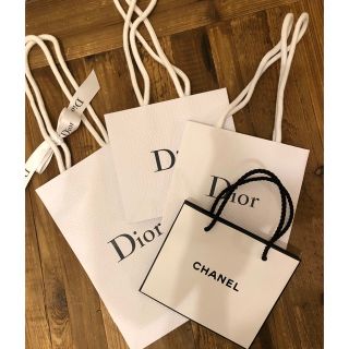 クリスチャンディオール(Christian Dior)のDior・CHANEL紙袋　4枚セット(ショップ袋)