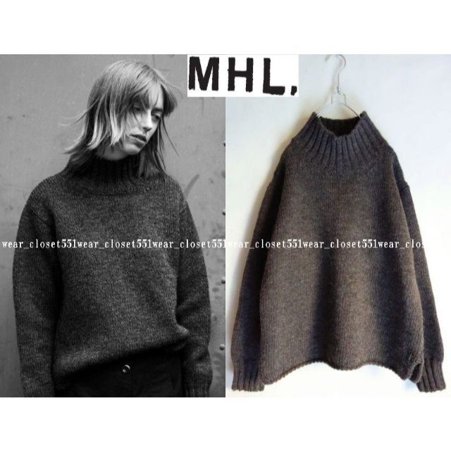 MHL. マーガレットハウエル ラムウール ニット スコットランド製