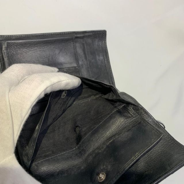 PRADA(プラダ)のPRADA プラダ 折り財布 花柄 ブラック トラアングル レディース ブランド レディースのファッション小物(財布)の商品写真