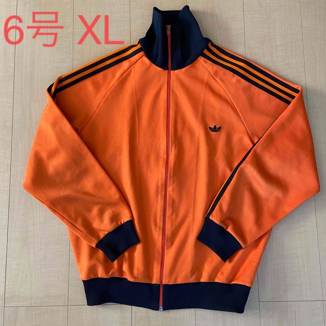 古着 80s adidas アディダス トラックジャケット ジャージ ６号 XL-