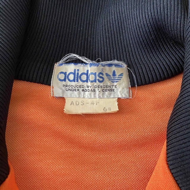 6号 old adidas 80s デサント製 ジャージ トラックジャケット