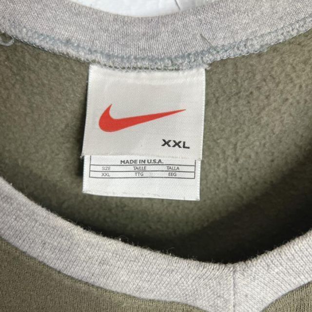 NIKE - 【USA製!!】ナイキ ✈︎刺繍ロゴ 白タグ ゆるだぼ 裏起毛