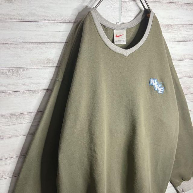 NIKE - 【USA製!!】ナイキ ✈︎刺繍ロゴ 白タグ ゆるだぼ 裏起毛