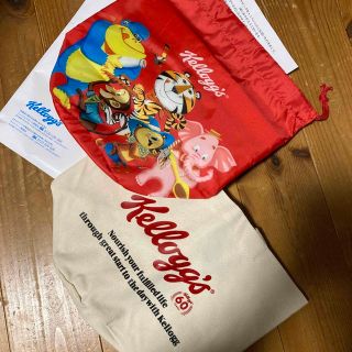 ケロッグ(Kellogg's)の新品　ケロッグ コットントートバッグ 保温保冷巾着 エコバッグ B(エコバッグ)