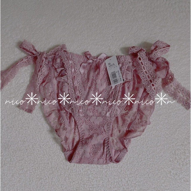 aimer feel(エメフィール)の新品♡エメフィール　紐パン　紐ショーツ　ピンク　M レディースの下着/アンダーウェア(ショーツ)の商品写真