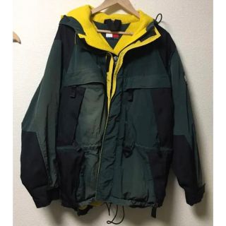 トミーヒルフィガー(TOMMY HILFIGER)の90s オールド トミーヒルフィガー/ナイロンマウンテンパーカー(マウンテンパーカー)