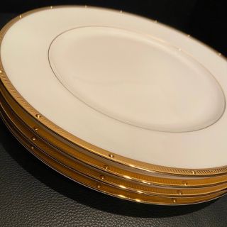 ノリタケ(Noritake)の【美品】ノリタケ ロシェルゴールド 4枚セット 27cmディナープレート 箱付(食器)