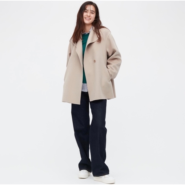 UNIQLO(ユニクロ)のダブルフェイスショートコート レディースのジャケット/アウター(その他)の商品写真