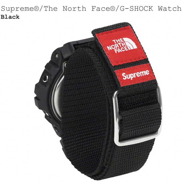 black Supreme The North Face G-SHOCK