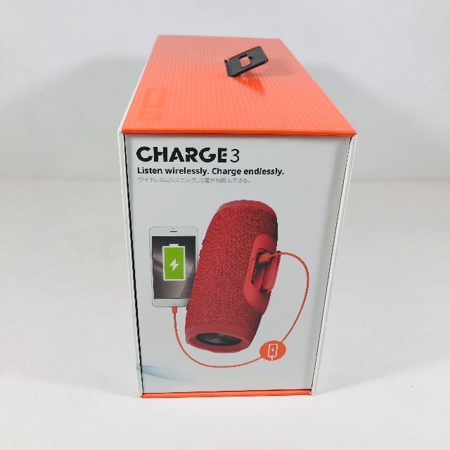 【美品・国内正規品】BLUETOOTH防水スピーカー　CHARGE ３／JBL スマホ/家電/カメラのオーディオ機器(スピーカー)の商品写真