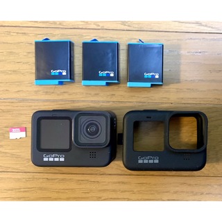 ゴープロ(GoPro)のGoPro HERO9 本体、カバー、バッテリー、SDカード(ビデオカメラ)