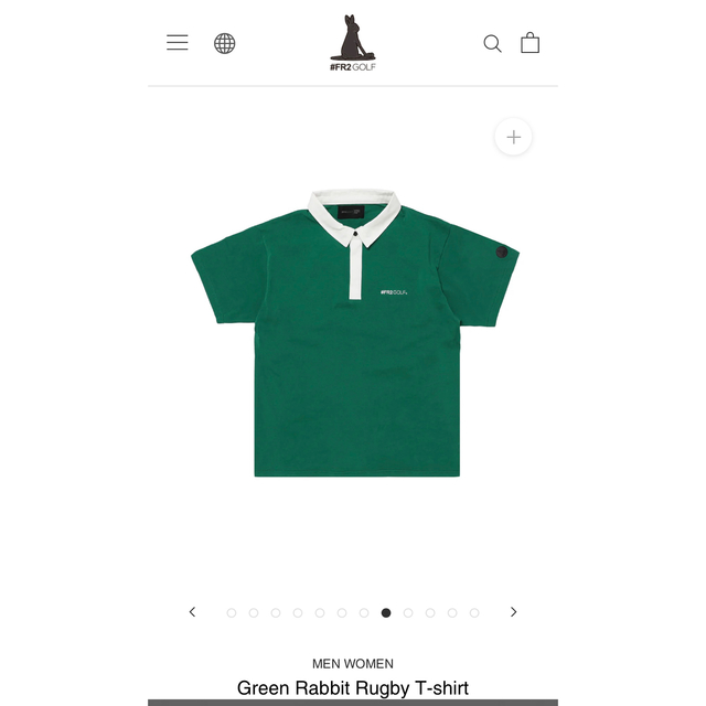 fr2 golf Green Rabbit Rugby T-shirt S-