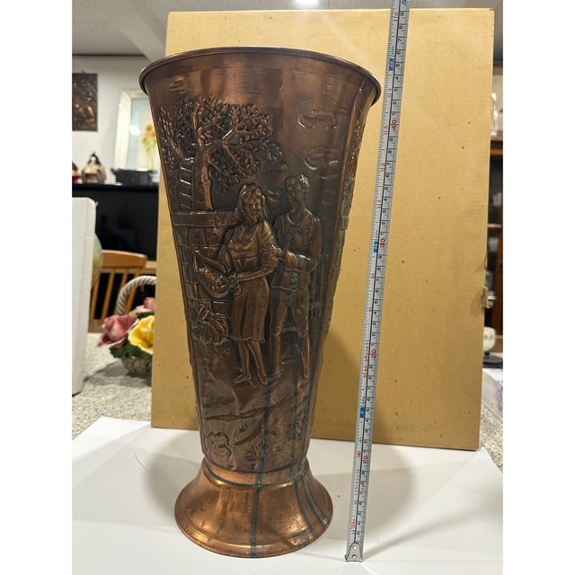 青銅製　ブロンズ　傘立て　花瓶