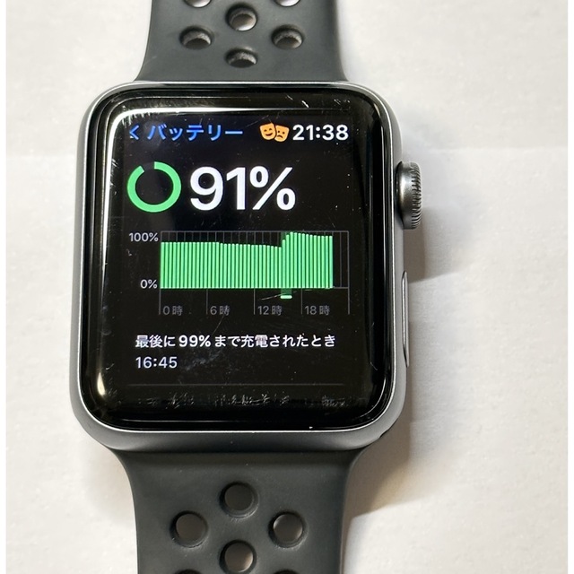 Apple Watch(アップルウォッチ)のAPPLE WATCH3 NIKE+ 42mm MQL42J/A GPS スマホ/家電/カメラのスマートフォン/携帯電話(その他)の商品写真