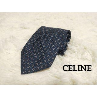 セリーヌ(celine)の【美品】CELINE　セリーヌ　ネクタイ　トリオンフ柄(ネクタイ)