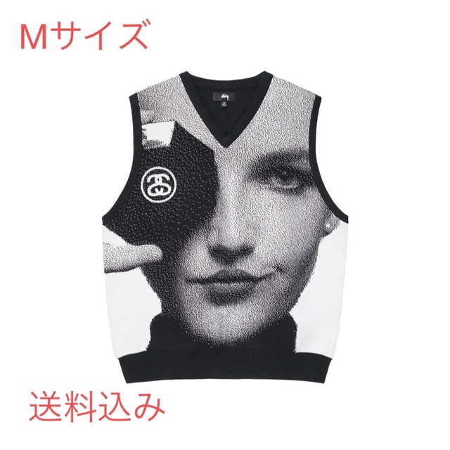 stussy photo jacruard vest M