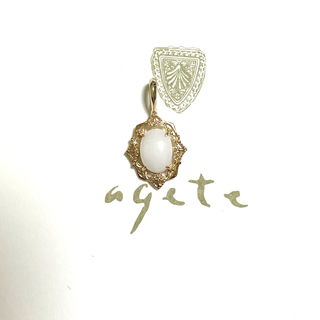 agete - 【新品未使用】アガット コーラルチャーム K10 agete サンゴ