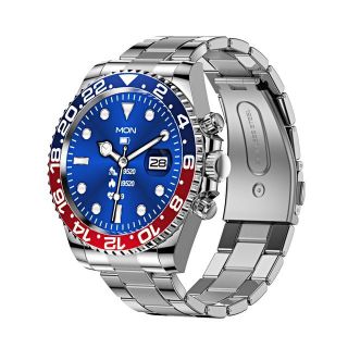 ロレックス(ROLEX)のダイバーズ仕様　スポーツモデル　スマートウォッチ　ブルー　レッド　シルバー　青赤(腕時計(デジタル))