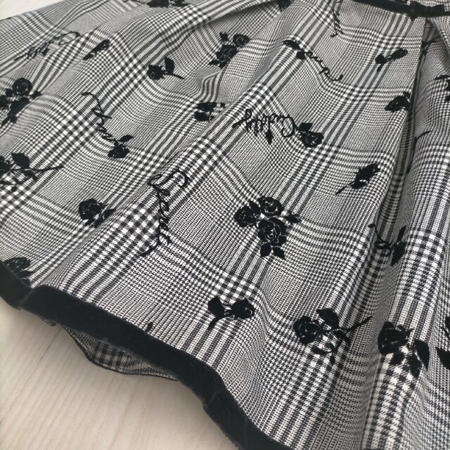 早い者勝ち◆メゾピアノジュニア 長袖Tシャツ&千鳥格子柄プリーツスカートセット