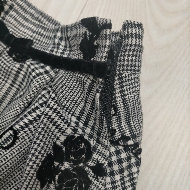 早い者勝ち◆メゾピアノジュニア 長袖Tシャツ&千鳥格子柄プリーツスカートセット