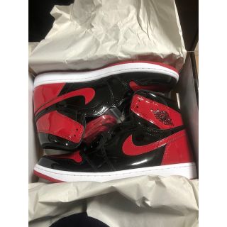 ナイキ(NIKE)のnike air Jordan1 patent bred 30センチ(スニーカー)