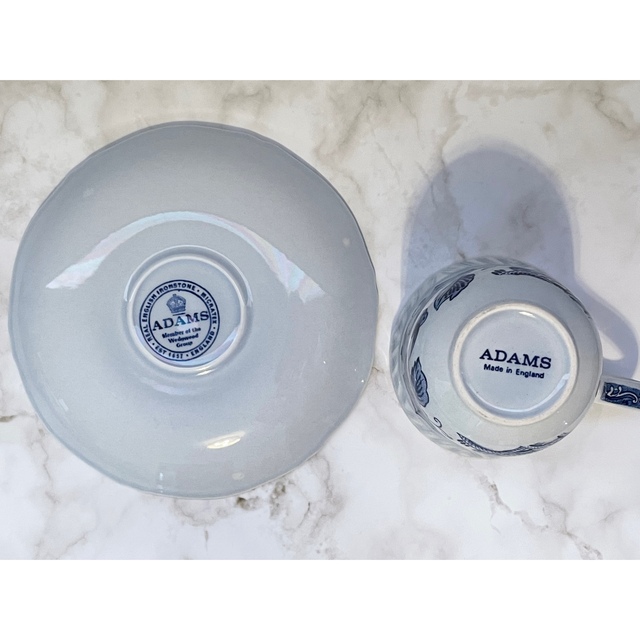 WEDGWOOD(ウェッジウッド)の【最終価格】美品 アダムス ADAMS カップ&ソーサー 2客セット インテリア/住まい/日用品のキッチン/食器(食器)の商品写真