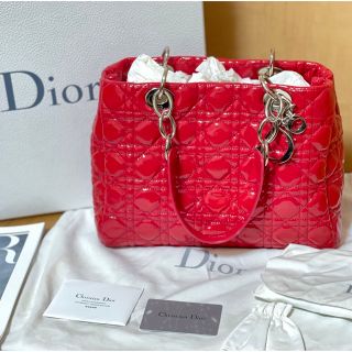 ディオール(Christian Dior) ショルダーバッグ(レディース)(エナメル