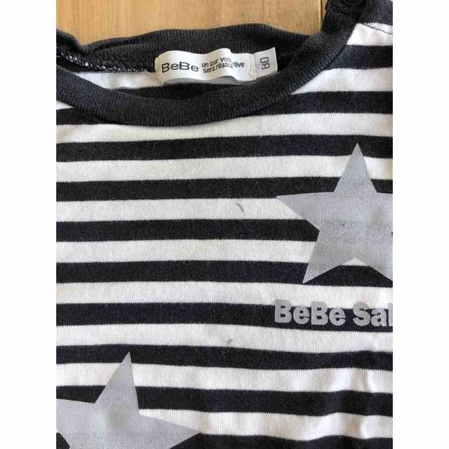 BeBe(ベベ)のべべ  ロンT ボーダー　80 キッズ/ベビー/マタニティのベビー服(~85cm)(Ｔシャツ)の商品写真