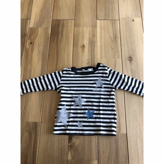 BeBe(ベベ)のべべ  ロンT ボーダー　80 キッズ/ベビー/マタニティのベビー服(~85cm)(Ｔシャツ)の商品写真