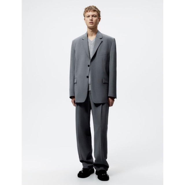 ZARA - ZARA EDITION リラックス スーツ パンツ グレー EU44 ZARA - ZARA EDITION リラックス スーツ パンツ グレー EU44