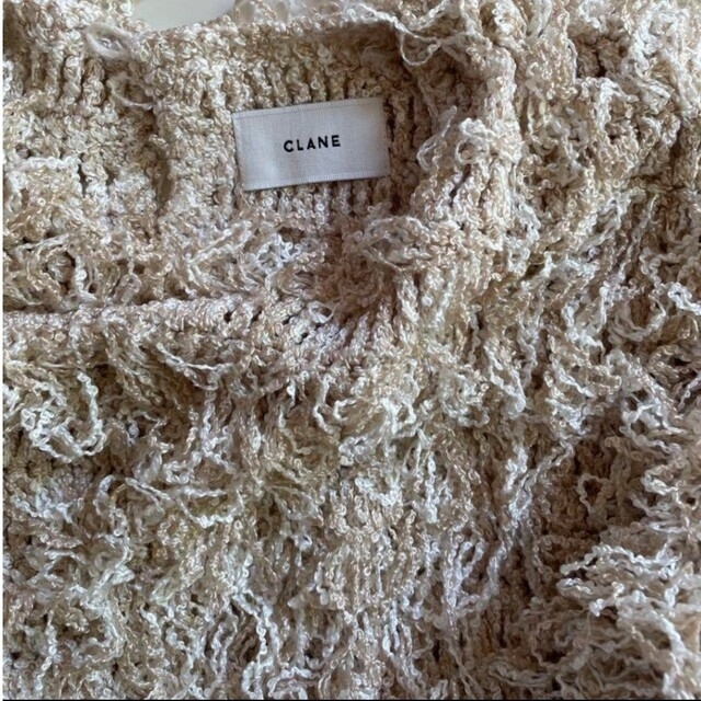 CLANE(クラネ)のクラネ　VOLUME FRINGE LONG TOPS レディースのトップス(ニット/セーター)の商品写真