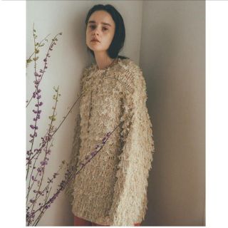 クラネ(CLANE)のクラネ　VOLUME FRINGE LONG TOPS(ニット/セーター)