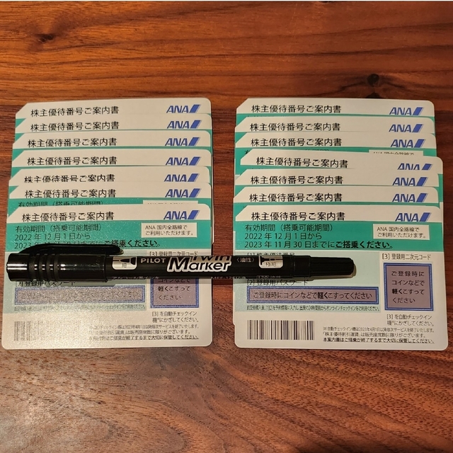 大阪店激安通販 ANA株主優待券14枚 2022/12/1~2023/11/30 ...