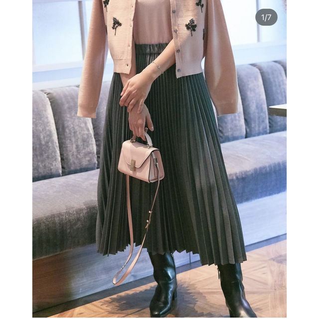 seventen プリーツスカート グレー M-