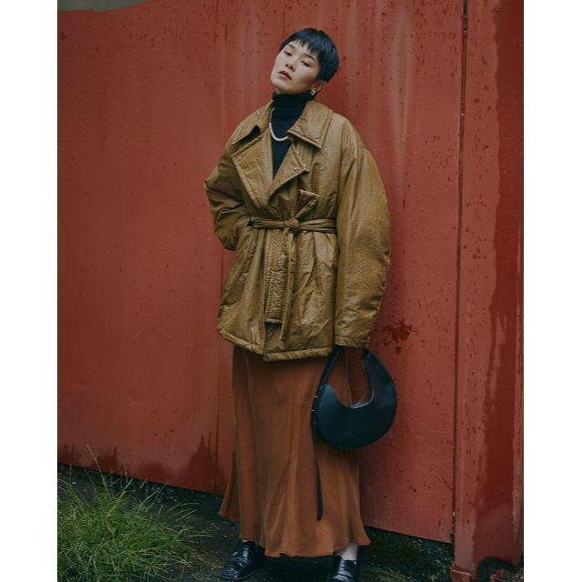 Ameri VINTAGE(アメリヴィンテージ)の新品 AMERI LADY OVER ECO DOWN COAT 22AW 今季 レディースのジャケット/アウター(ダウンジャケット)の商品写真